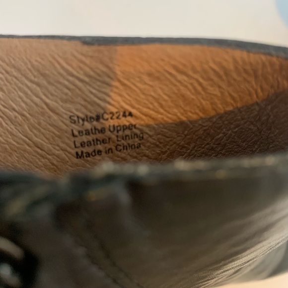 Madewell Peep Toe Chunky Heel Bootie Black Leather Boho Summer Outer Banks Sz 10 - Picture 8 of 9